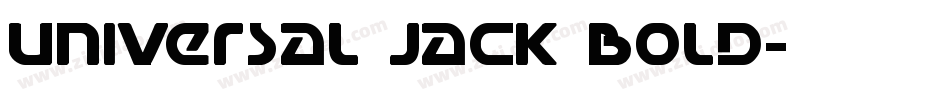 Universal Jack Bold字体转换